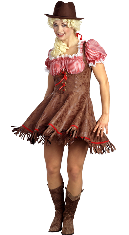 Wilder Westen Kostüm für Frauen im Dirndl Outfit